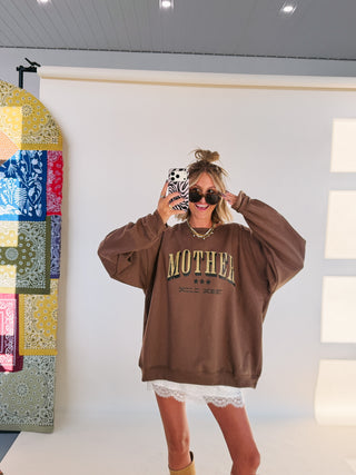 ETTA OG | mother like the wild west sweatshirt - brown