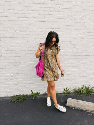 flower bloom flutter dress