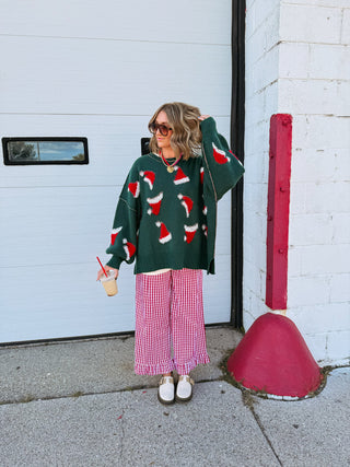 santa hat sweater