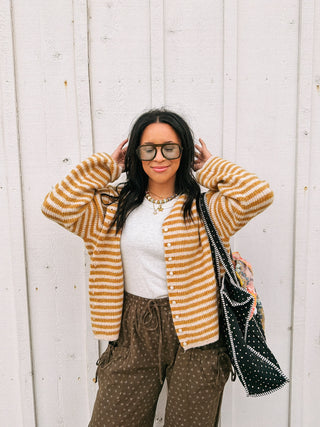 golden vista stripe sweater