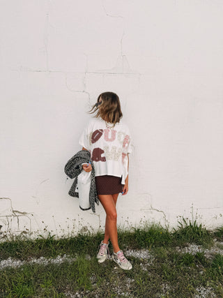 oversized touch down patch top