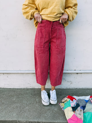 red hot wide leg pants