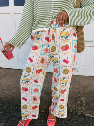 fruity pop pull on pants