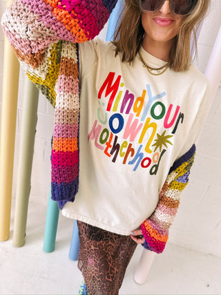 ETTA OG | mind your own motherhood graphic tee - ivory.