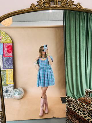 family tree plaid dress