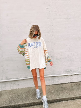 ETTA OG | homebody club tee - ivory / blue