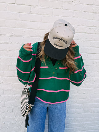 the best time stripe sweater