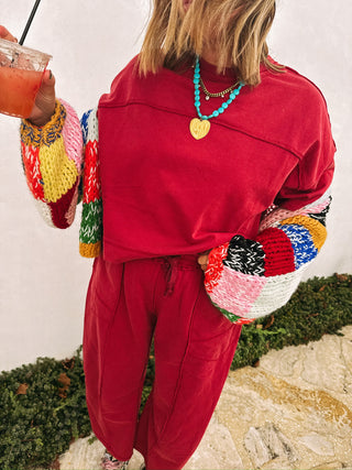 red wine two piece set