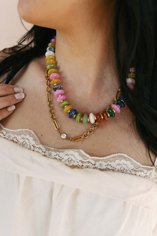 beljoy | carmen crystal chain necklace