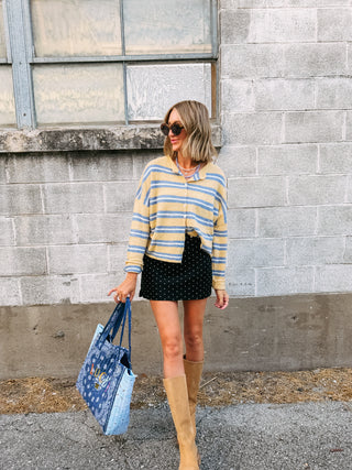 twilight polka dot mini skort