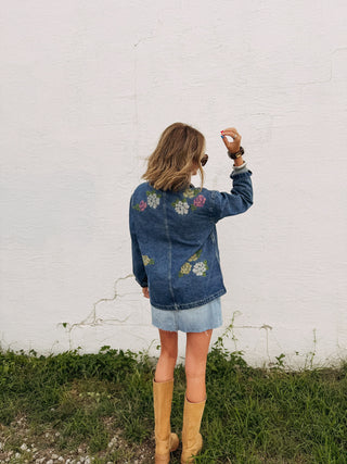 aida denim button down
