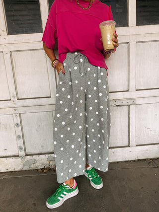 too cozy polka dot sweatpants