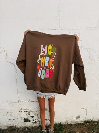 ETTA OG | whimsical motherhood sweatshirt - brown