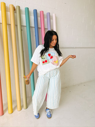 fruit stand patchwork tee
