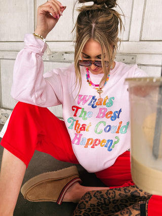 ETTA OG | best that could happen sweatshirt - pink