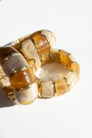beljoy | bibi stretch bracelet - light brown