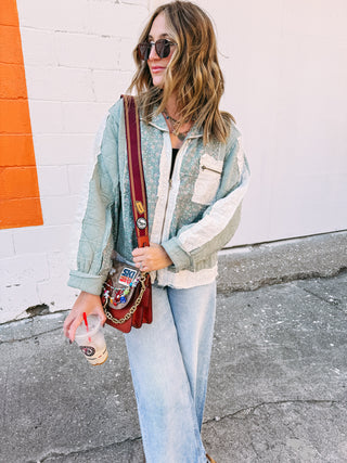 family tree floral jacket