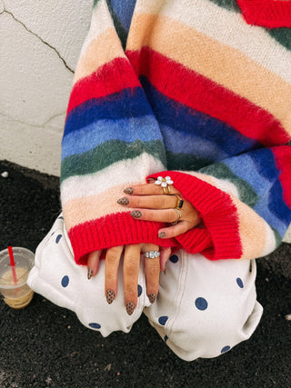 better in color stripe sweater