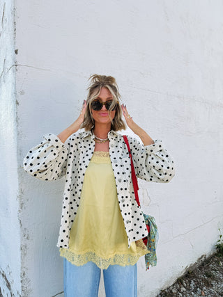 jessie polka dot jacket