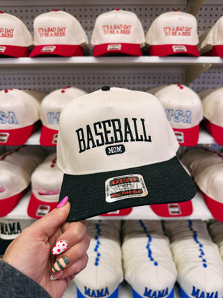 ETTA OG | varsity baseball mom - black/cream