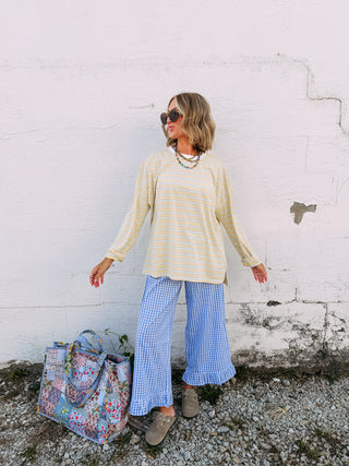 bread and butter stripe top