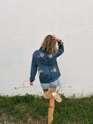 aida denim button down