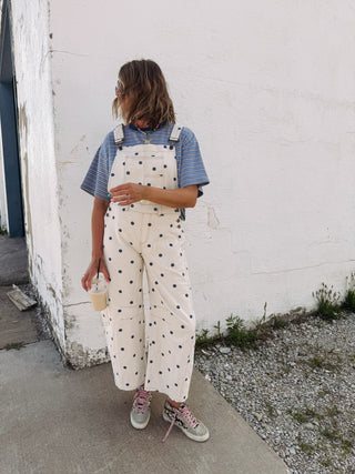 paint it polka dot overalls