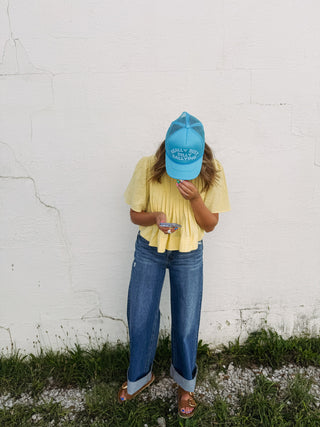 playful pintuck top - butter