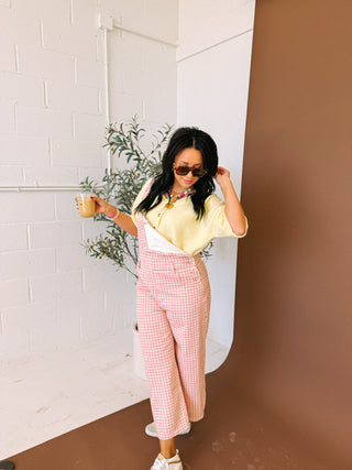 so soft simple button sweater - lemon