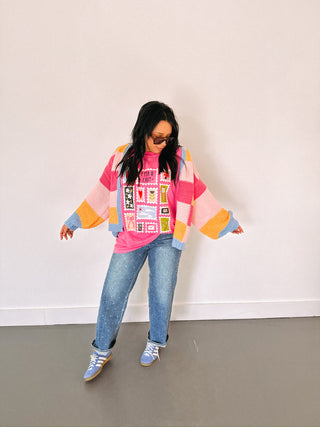 ETTA OG | stamped with love graphic tee - pink