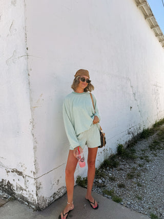 gimme more stripe top - mint