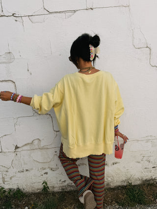 sweet nothing pullover top - yellow