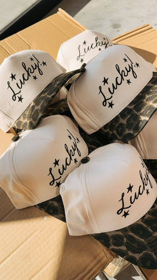 ETTA OG | lucky stars trucker hat - leopard.