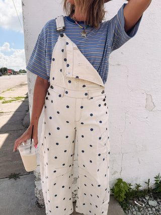 paint it polka dot overalls