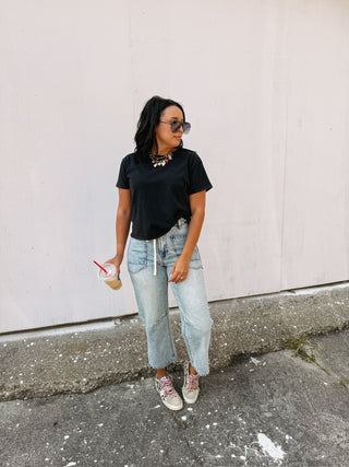 z supply | go to washed tee - black