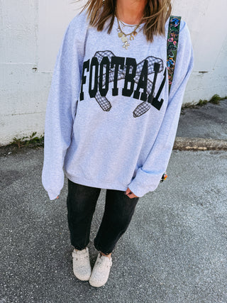 football bow sweatshirt