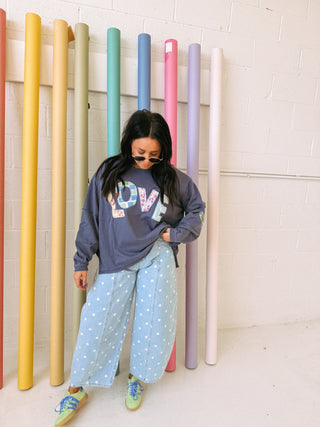 lots of love pullover - denim