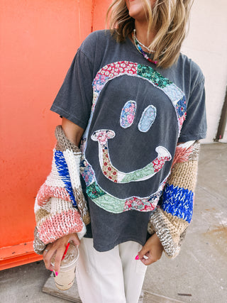 ETTA OG | quilted flower bouquet sweatshirt - pink (PREORDER)