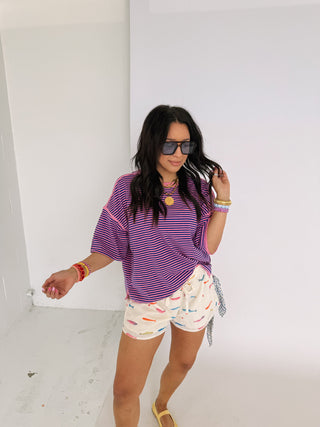 between the lines tee - pink