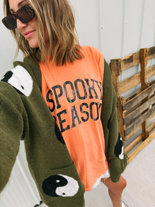 ETTA OG | spooky season graphic tee - orange / black