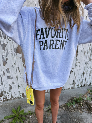 ETTA OG | favorite parent sweatshirt - pink/red