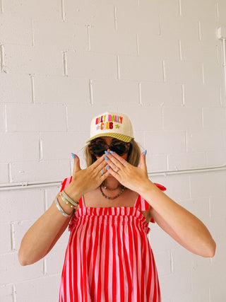 bonnie stripe bow dress