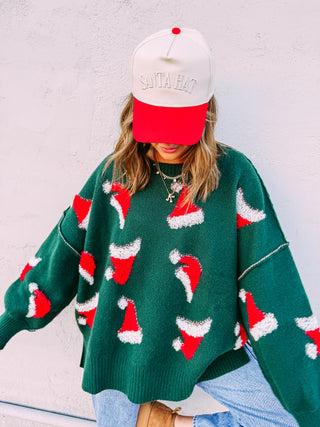 santa hat sweater