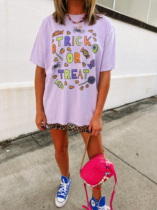 ETTA OG | trick or treat graphic tee - lavender