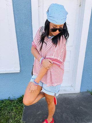 jodie oversized stripe top