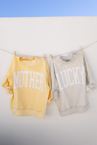 ETTA OG | lucky mock neck sweatshirt - ash