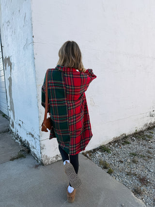 naughty or nice flannel