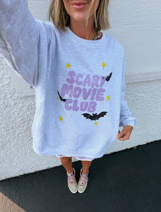 ETTA OG | scary movie club sweatshirt - ash