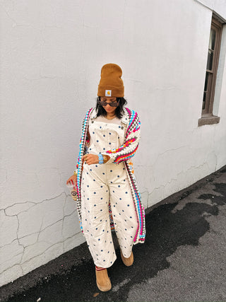 paint it polka dot overalls