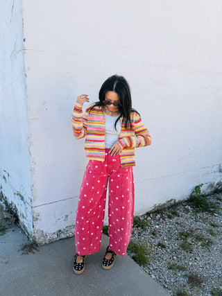 cherry coke polka dot jeans